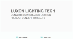 Desktop Screenshot of luxonlighting.com