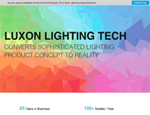 Tablet Screenshot of luxonlighting.com